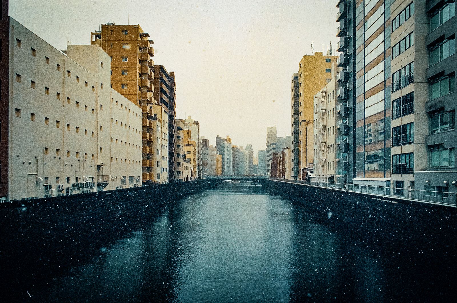 Canal in the snow