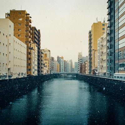Canal in the snow