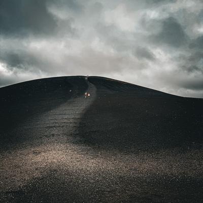 Cinder cone at dusk