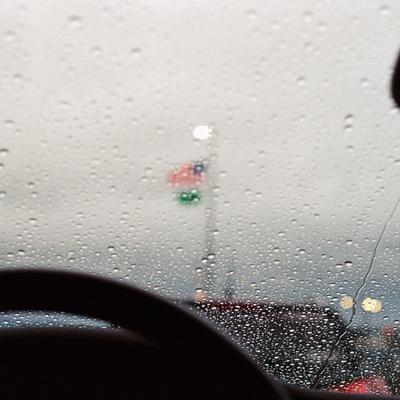 Rain on a windscreen